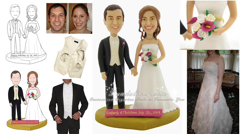  Classical Bride and Groom Wedding Cake Toppers